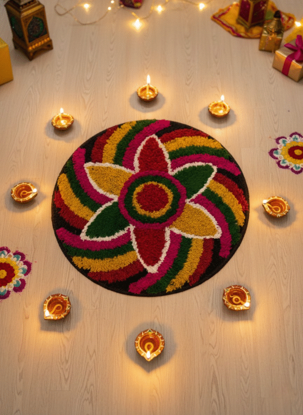Parampara Mat- Small Size Full Rangoli By PYDAN