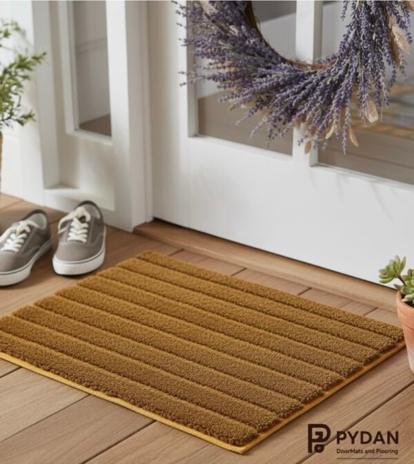 Antiskid Brown Fur Doormat