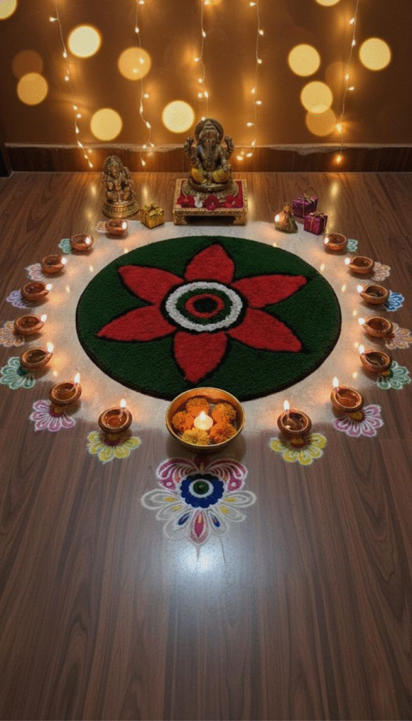 Parampara Mat- Small Size Full Rangoli By PYDAN